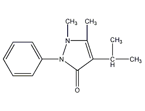 4-isopropyl antipyrine structural formula