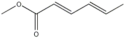 Methyl sorbate structural formula
