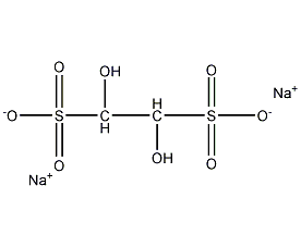 Sodium glycolate disulfide hydrate structural formula