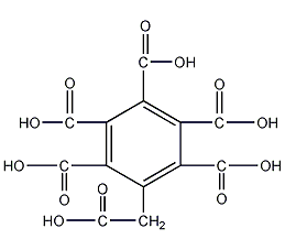 Mellitic acid structural formula