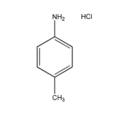 Structural formula of p-toluidine hydrochloride