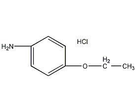 Structural formula of p-aminophenylene ether hydrochloride