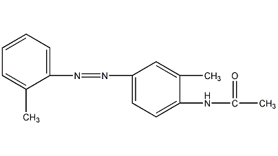 4-acetamido-2',3-dimethylazobenzene structural formula