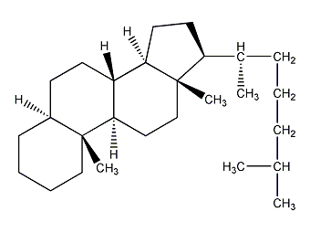 Cholestane structural formula