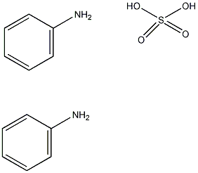 Structural formula of aniline sulfate