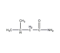Isovaleramide structural formula