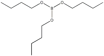 Structural formula of tri-n-butyl borate