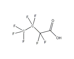 Heptafluorobutyric acid structural formula