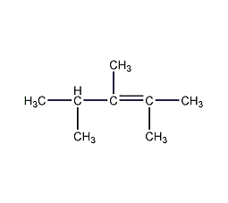 2,3,4-trimethyl-2-pentene structural formula