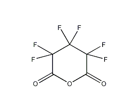 Hexafluoroglutaric anhydride structural formula