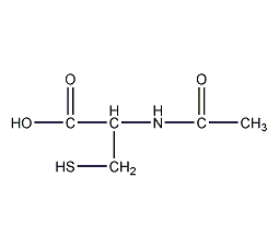 N-acetyl-L-cysteine ​​structural formula