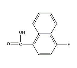 4-Fluoro-1-naphthoic acid structural formula