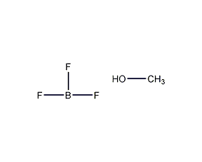Structural formula of boron trifluoride methanol complex methanol solution
