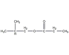 Isobutyl propionate structural formula