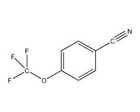 4-(trifluoromethoxy)benzonitrile structural formula