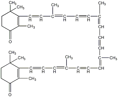 Canthaxanthin (trans) structural formula