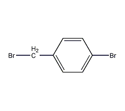 Structural formula of benzyl bromide