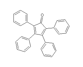 Ttraphenylcyclopentadienone structural formula