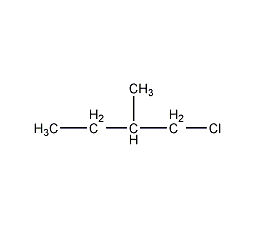 1-chloro-2-methylbutane structural formula