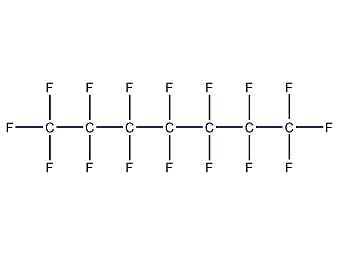 Perfluoroheptane structural formula
