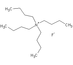 Tetra-n-butylammonium fluoride structural formula