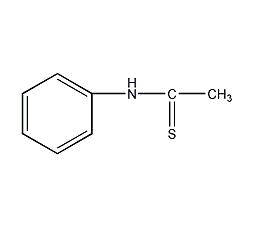 Thioacetanilide structural formula