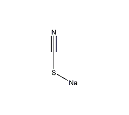 Sodium thiocyanate structural formula