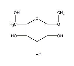 α-D-Mannoside methyl ester structural formula