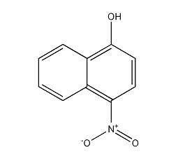 4-nitro-1-naphthol structural formula