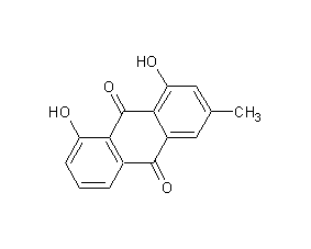 Chrysophanol Structural Formula