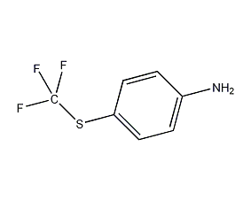 4-(trifluoromethylthio)aniline structural formula