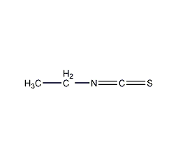 Ethyl isothiocyanate structural formula