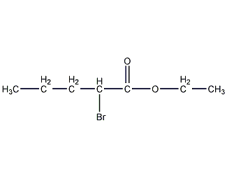 2-bromovaleric acid ethyl ester structural formula
