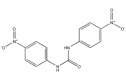 1,3-bis(4-nitrobenzene)urea structural formula