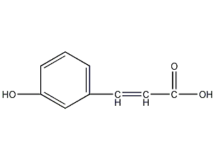 M-hydroxycinnamic acid structural formula