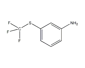 3-(Trifluoromethylthio)aniline structural formula