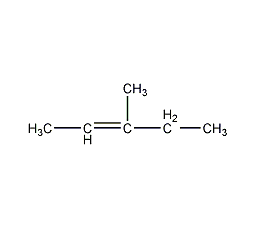 Trans-3-methyl-2-pentene structural formula