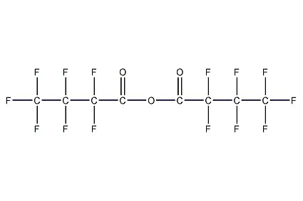 Heptafluorobutyric anhydride structural formula