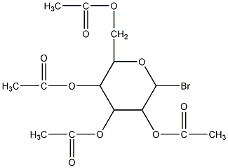 Acetyl glucose bromide structural formula