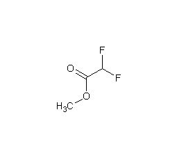 Methyl difluoroacetate structural formula
