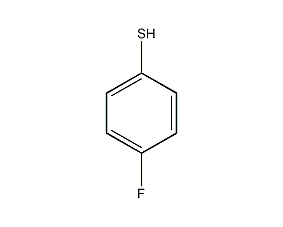 Structural formula of p-fluorothiophenol