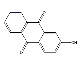 2-hydroxyanthraquinone structural formula