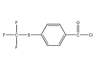 4-(trifluoromethyl)benzoyl chloride structural formula