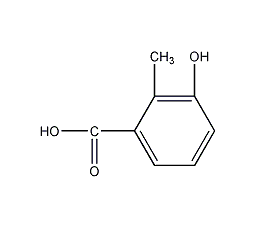 3-hydroxy-2-methylbenzoic acid structural formula