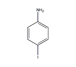 Structural formula of p-iodoaniline