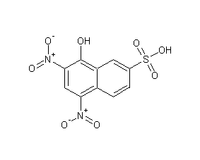 2,4-dinitro-1-naphthol-7-sulfonic acid structural formula