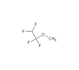 1,1,2,2-tetrafluoroethyl methyl ether structural formula