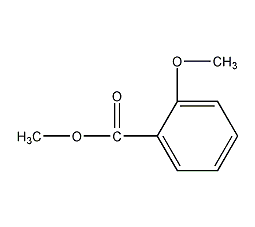 Structural formula of methyl o-anisate
