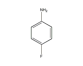 Structural formula of p-fluoroaniline