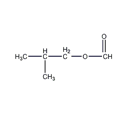 Isobutyl formate structural formula